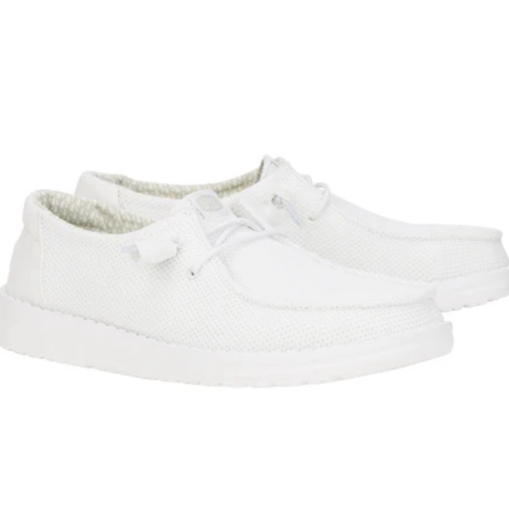 Hey Dude Wendy Stretch Sox White Slip-On Loafers womens 7 comfort walking shoes - Picture 3 of 14